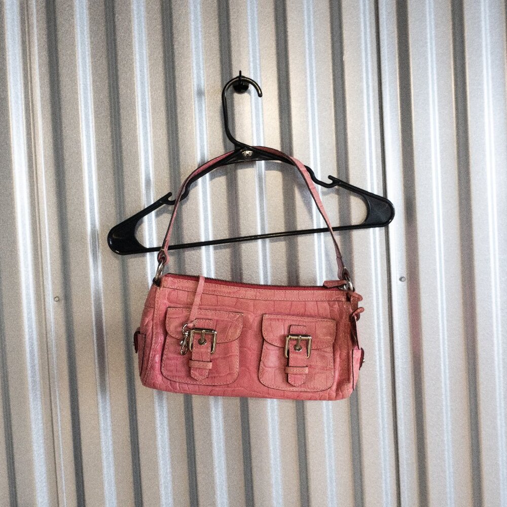 Dooney & Bourke vintage leather pink shoulder bag